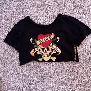 Ed hardy crop top